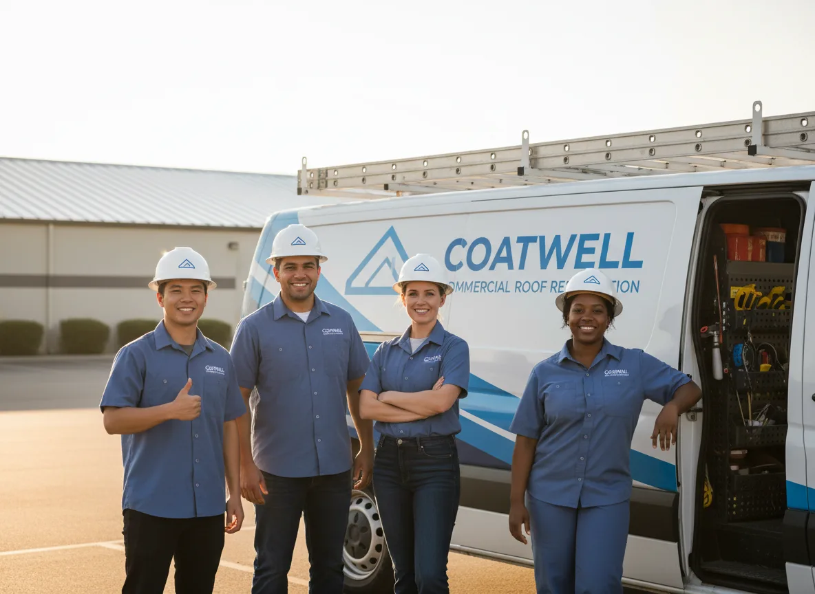 Commercial roof coating company in Bokchito, OK